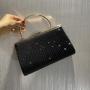 2024Hot sale Hand-made Polyester Fabrics Gentle style Ladies Wedding paty Purse Luxury Evening Chain bag