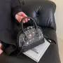 KBW357 Hot Selling Bright Diamond Shell Bag PU Ladies Handbags Shoulder Crossbody Bag Korean Fashion Handbag For Women