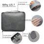 Gelory Multi-functional Clothing Sorting Packages Travel Storage Compression Packing Cube Luggage Organizer Pouch 6pcs Set