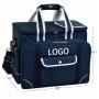 Custom 4 Person Family Outdoor Camping Bag Cooler Compartment with Detachable Bottle Wine Holder Picnic Set BBQ Tote Bag