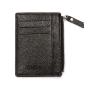 CUIKCA New Unisex Women Men Wallet Business Credit Card Holders ID Cases Zipper Coins Lychee Pattern Leather Slim Wallet Purse