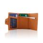 Custom Leather Mens Wallet Pop Up Card Holder Metal Aluminum Wallets Rfid Blocking Card