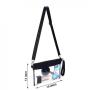 Gelory Custom Women Laser Hologram PVC Plastic Cosmetic Zipper Bag Eco Friendly Transparent Toiletry Bag