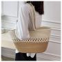 ZR797 Women Beach Bag Handbag Fashion Handmade Woven Straw Summer Messenger Crossbody Bag Girls Lady Straw Tote Bag Shopping
