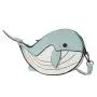 Manufacturer Fashion Cute cartoon whale messenger bag Custom funny Whale animal shape bag