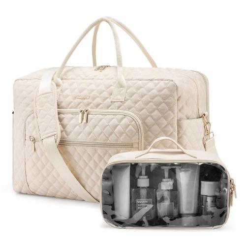 LOVEVOOK wholesale 2pcs Tote Duffel Weekender Bag wet and dry separation Swim Gym Bag for Travel Sports Camping Duffel bags