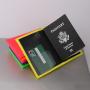 OEM677 Passport Holder Cover Wallet PU Leather Travel Passport Holder Cover Wallet With Card Case Ticket Slot