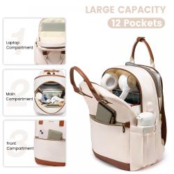 2023 New Arrivals LOVEVOOK 15.6 17.3 inch Computer Backpack for Women Large capacity Nylon School Travel Work Laptop Backpack