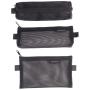 Transparent Mesh Clear Polyester Stationery Bag Wholesale Logo Printed Zipper Ducoment File Pencil Bag