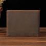 Classic Men's Leather Wallets Short Male Purse Card Holder Crazy Horse Genuine Leather Wallet Men Fashion High Quality Wallets