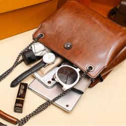 2024  fashionable OEM customized PU leather shoulder bags