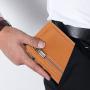 Hot Selling Men Wallet Leather Metal Card Holder Rfid Blocking Card Pop Up Aluminum Wallets