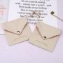Hot Sale 8Oz Canvas Envelope Jewelry Comb Cosmetic Pouch Custom Logo Cotton Envelope Dust Jewelry  Bag