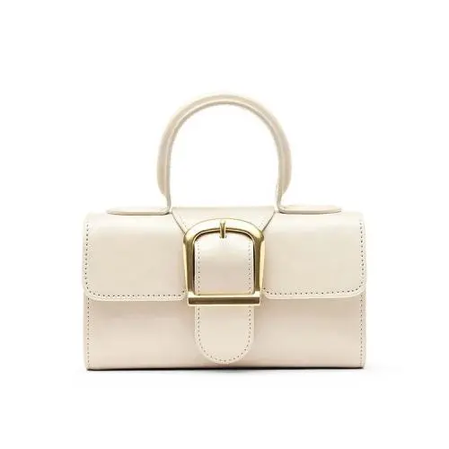 Hot Selling White Handbags Designer Brand Pu Leather Square Ladies Crossbody Bags Custom Logo Vegan Fashion Women Hand Bags
