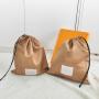 Custom Logo Satin Cloth  Gift Packaging Bag Branded Matt Satin Drawstring Dust Bag For Handbag