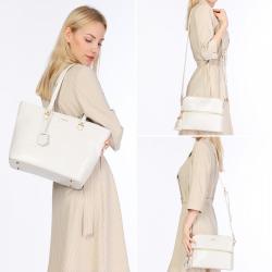 LOVEVOOK wholesale Custom Logo PU Leather Tote bags womens 3 pcs Bags Set Purse and Handbags Women Ladies Hand Bags 2021