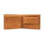 Nice genuine leather slim coin wallet men's id wallet RFID blocking