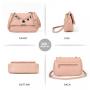 2024 new fashion simple women's crossbody bag large leather shoulder bag metal chain fashion handbag