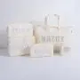 Keymay New Design RTS Stock Bridesmaid Gift Embroidery Pearl Letter MRS Wedding Cosmetics Bags Lettered Pouch Bride Makeup Bag