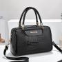 2024 new crocodile pattern  Bags for women Boston pillow bag large capacity women's handbag shoulder crossbody bag