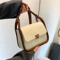 Fashion Pu Fashion Solid Color Embroidered Thread Women's Shoulder Bag Luxury Handbags For Women Famous Brands