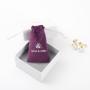 Flexography Custom Logo Printed Mini Small Velvet Gift Jewelry Bag Jewelry Brooch Packaging Bag Mini Small Velvet Pouch