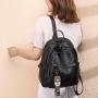 KBW701 Korean PU Leather Shoulder Bag Casual Fashion College Wind Travel Student Mommy Bag Women Backpack Without Pendant