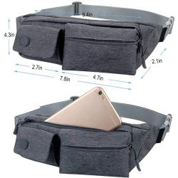 Smell Fanny Pack Belt Bag Fanny Packs for Women Men Fashion Waterproof Waist Pack with 3 Pouches Adjustable Strap