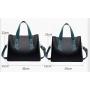 New Trendy PU Leather Women's Crossbody Handbag Fashionable Large Capacity Ladies Purses Zipper Closure Two Portable Handles