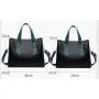 New Trendy PU Leather Women's Crossbody Handbag Fashionable Large Capacity Ladies Purses Zipper Closure Two Portable Handles