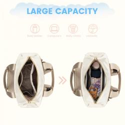 LOVEVOOK OEM Multifunction Waterproof Travel Baby Diaper Tote Bag with Changing Pad Pacifier Case Fashion Travel Mommy Backpack