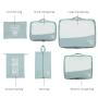 BSCI Factory Compression Packing Cubes Travel Storage Bag Foldable Waterproof Polyester Luggage Suitcase Organizer Set