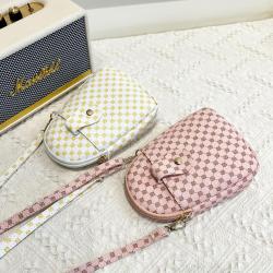 New Product flower material mobile phone bag 2024 ladies pu leather women's bag wholesale fashion leisure crossbody shoulder bag