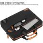 Nylon travel Laptop Sleeve Bag with USB 17-17.3 Inch Carrying Case 360 Protective Computer Bag Compatible Notebook Bag