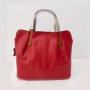 2024 Custom Logo Cowhide Genuine Leather Tote Handbag For Women Luxury With Small Bag