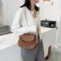 New Fashion Ladies Designer Handbag One Shoulder Underarm Small Bag Pleated Chain Cover Crossbody Bag Custom Pure Color Opp Bag