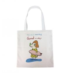 eco-friendly Plain Printed tote bag Canvas Weekend Pockets Grocery Reusable Shoulder Washable Foldable Cotton Anime Tote Bag