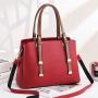 Customs Handbag Logo Women Luxury Fashion Striped Handbags China Wholesale PU Lady Purses Girl Pure Color Zipper Bucket Handbag