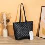 Trendy Ladies PU Shoulder Hand Bag Fashion Large Capacity Custom PU Leather Tote Bag Handbag
