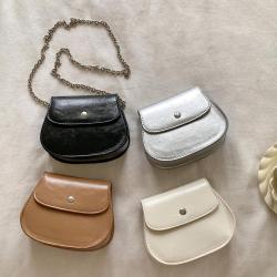 New flip design shoulder bag Trendy shell PU chain bag High quality mini bag for women