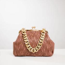 Hot Selling European And American Vintage Printed Gold Chain Embossed Cloud Bag Single Shoulder Bag Handbag