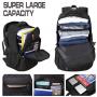 New Design 17-Inch Men's Business Travel Backpack Custom Waterproof Anti-Theft Mochila with USB Laptop and School Bag