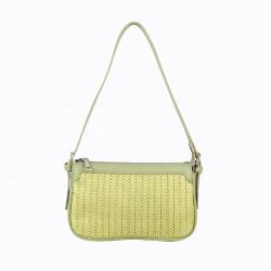 Guangzhou factory elegant armpit sling handbags bohemian straw bag light green shoulder bags for ladies