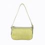 Guangzhou factory elegant armpit sling handbags bohemian straw bag light green shoulder bags for ladies