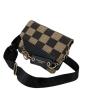 Fashion Classic Women's Checkerboard Mini Fabric Flap Shoulder Bags Luxury Brand Design Ladies Shoulder Bags