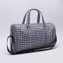 Keymay Manufacturer Custom Travel Duffle Bag Overnight Designer Bags Waterproof Nylon Houndstooth Check Checkered Fitness bags