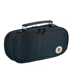 HR201 Multi Layer Canvas Pencil Case Wholesale Portable Double Zipper Simple Stationery Box School Students Large Pencil Case