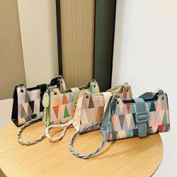 2024 New Popular Design PU Leather Bags Women Ladies Messenger Crossbody Bag with Western Style One Shoulder Small Square Bag
