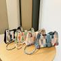 2024 New Popular Design PU Leather Bags Women Ladies Messenger Crossbody Bag with Western Style One Shoulder Small Square Bag