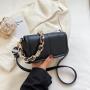 Pure Color Chains Fashion Women Bags Pu Cover Crossbody Bag Women Diamond Lattice Shoulder Bag